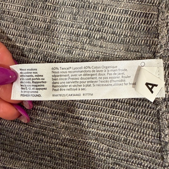 🔥Eileen Fisher Women’s Gray Striped Women's Sweater Size S EUC🔥 - Picture 3 of 6